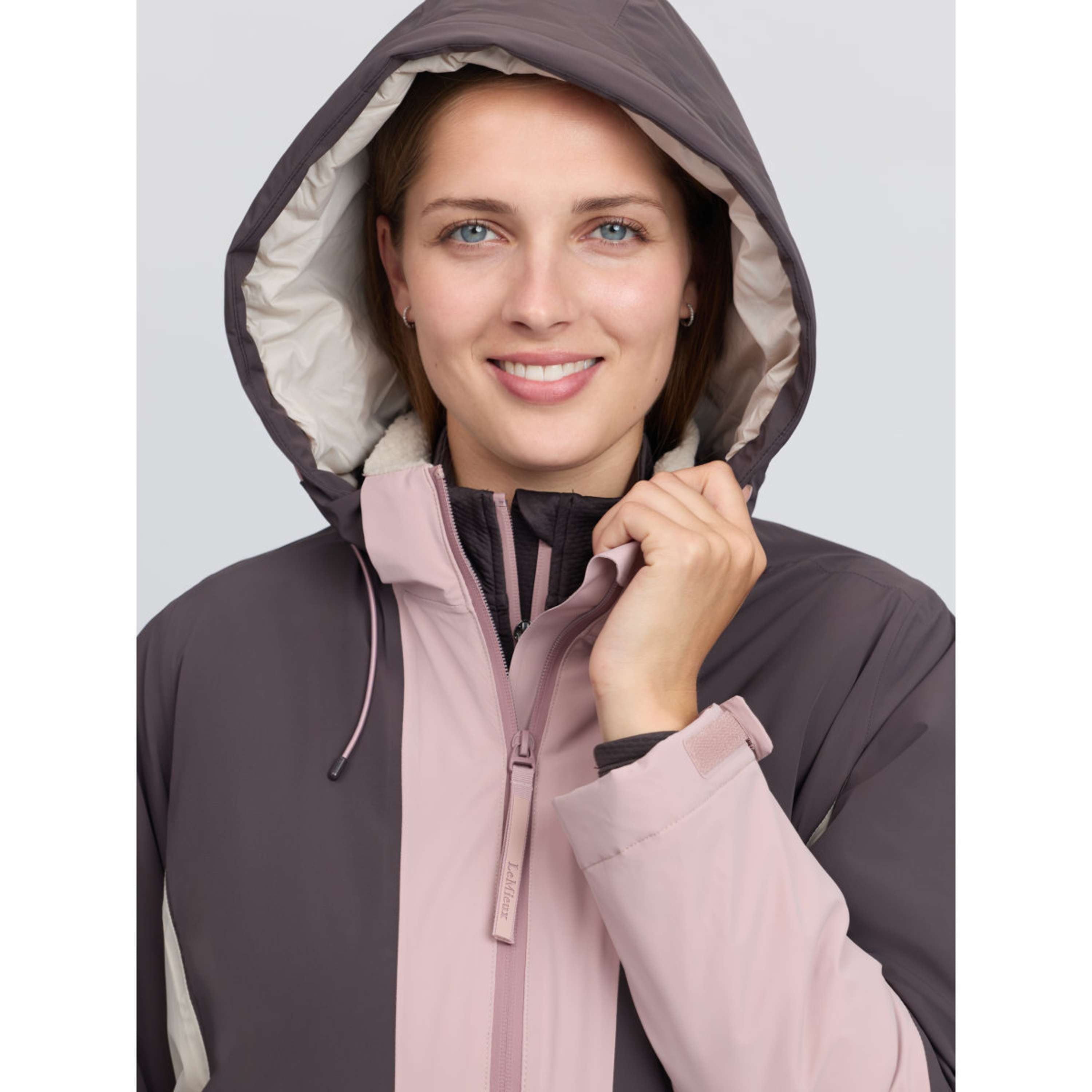 LeMieux Jacket Phoebe Half Zip Waterproof Anorak Wild Rose