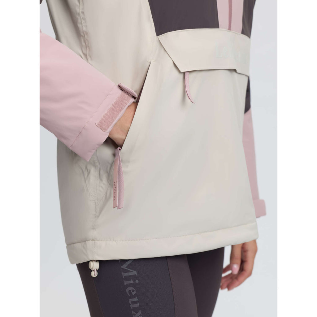 LeMieux Jacket Phoebe Half Zip Waterproof Anorak Wild Rose