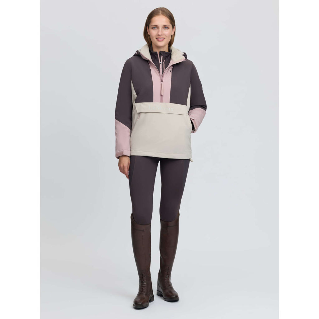LeMieux Jacket Phoebe Half Zip Waterproof Anorak Wild Rose