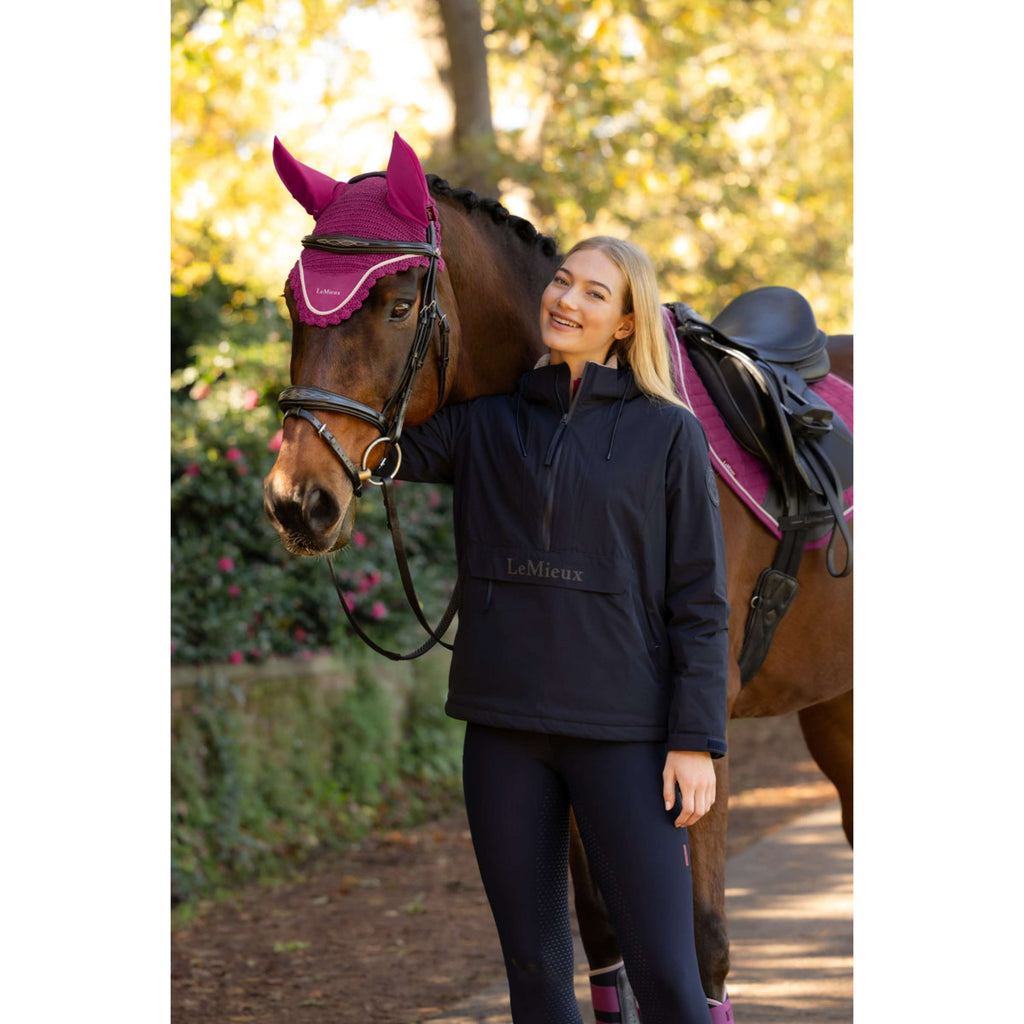 LeMieux Jacket Phoebe Half Zip Waterproof Anorak Navy