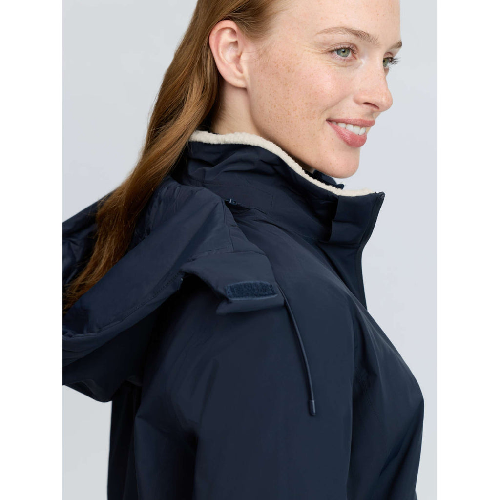 LeMieux Jacket Phoebe Half Zip Waterproof Anorak Navy