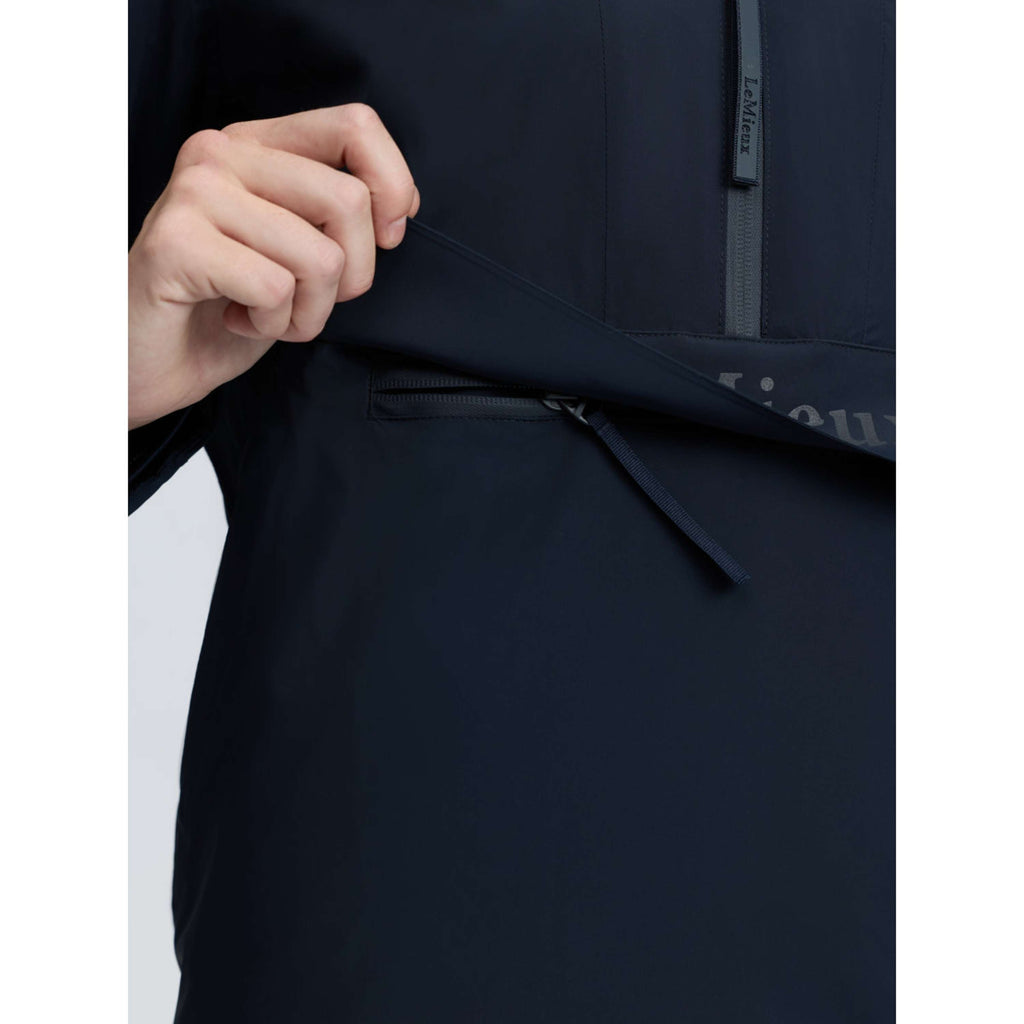 LeMieux Jacket Phoebe Half Zip Waterproof Anorak Navy