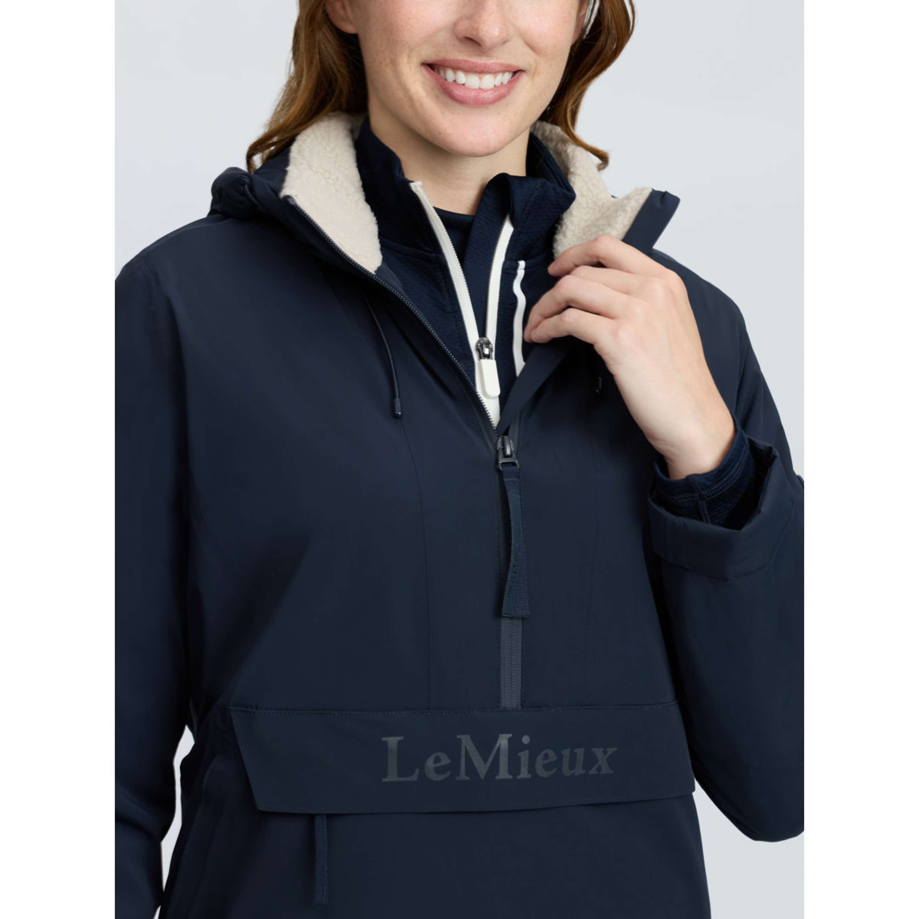 LeMieux Jacket Phoebe Half Zip Waterproof Anorak Navy