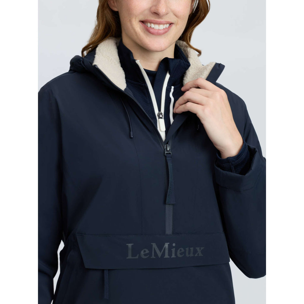 LeMieux Jacket Phoebe Half Zip Waterproof Anorak Navy