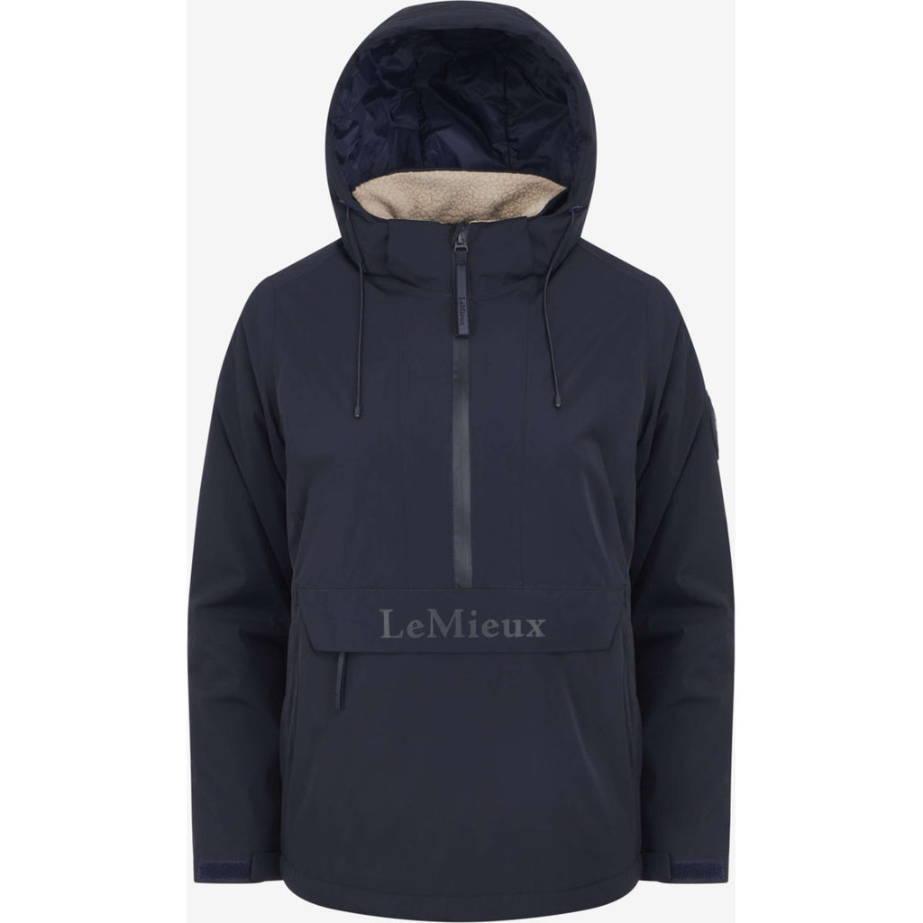 LeMieux Jacket Phoebe Half Zip Waterproof Anorak Navy