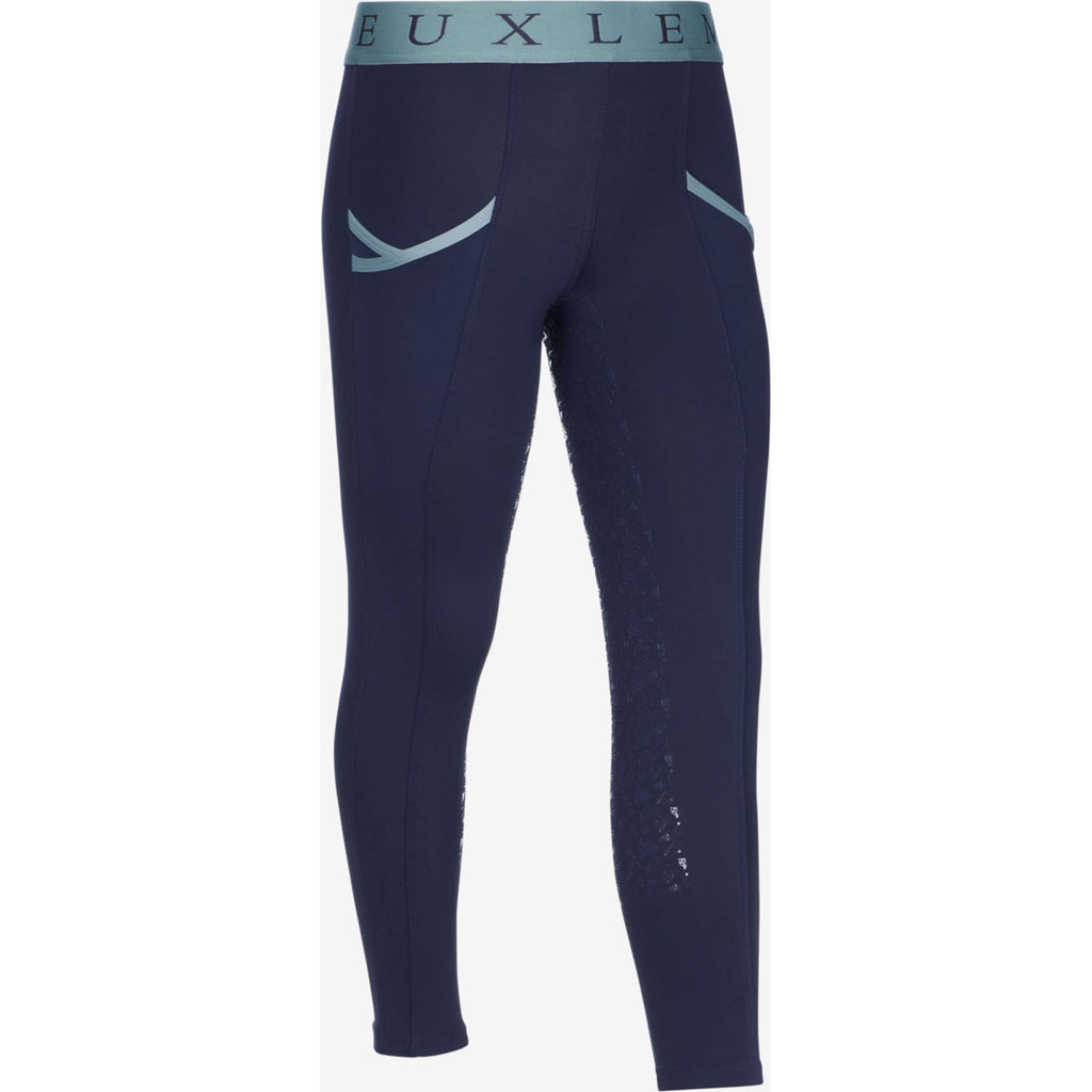 LeMieux Riding Legging Kids Full Grip Navy/Aloe