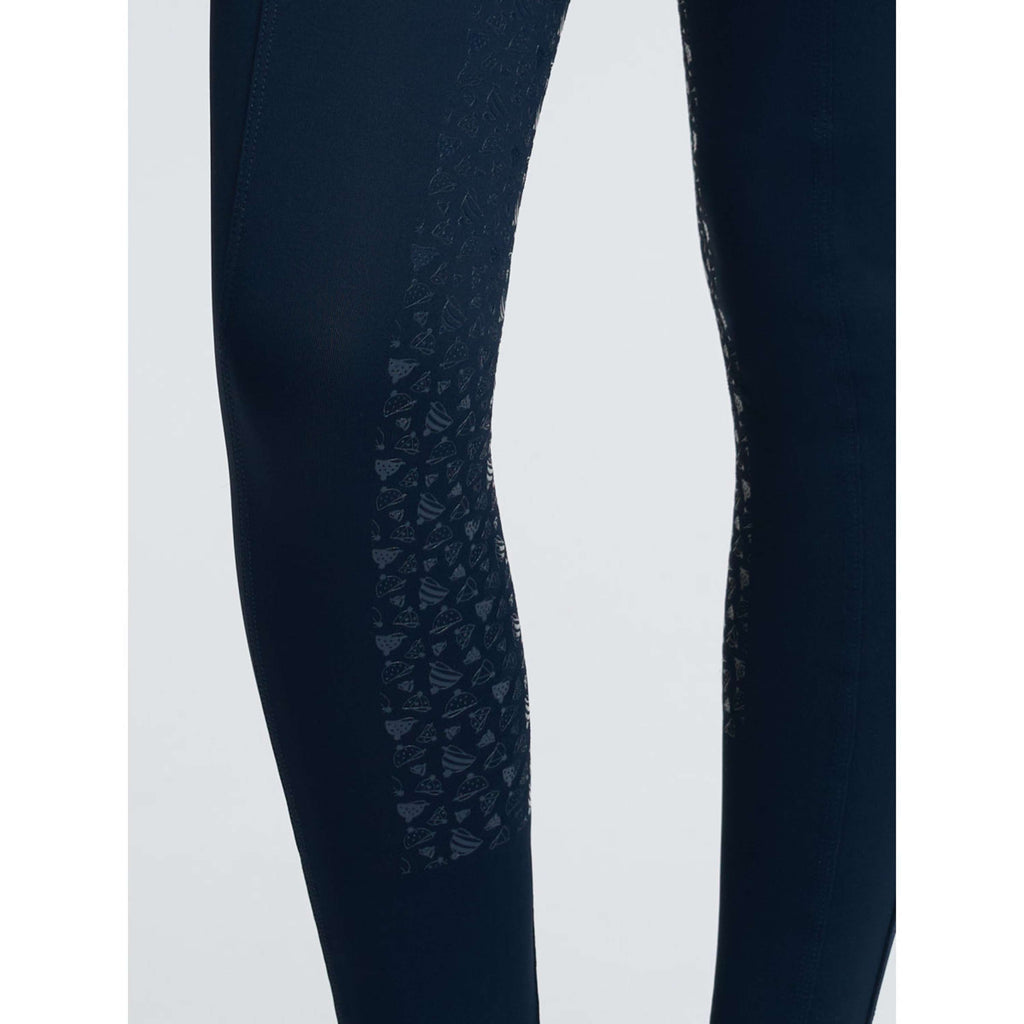 LeMieux Riding Legging Kids Full Grip Navy/Aloe