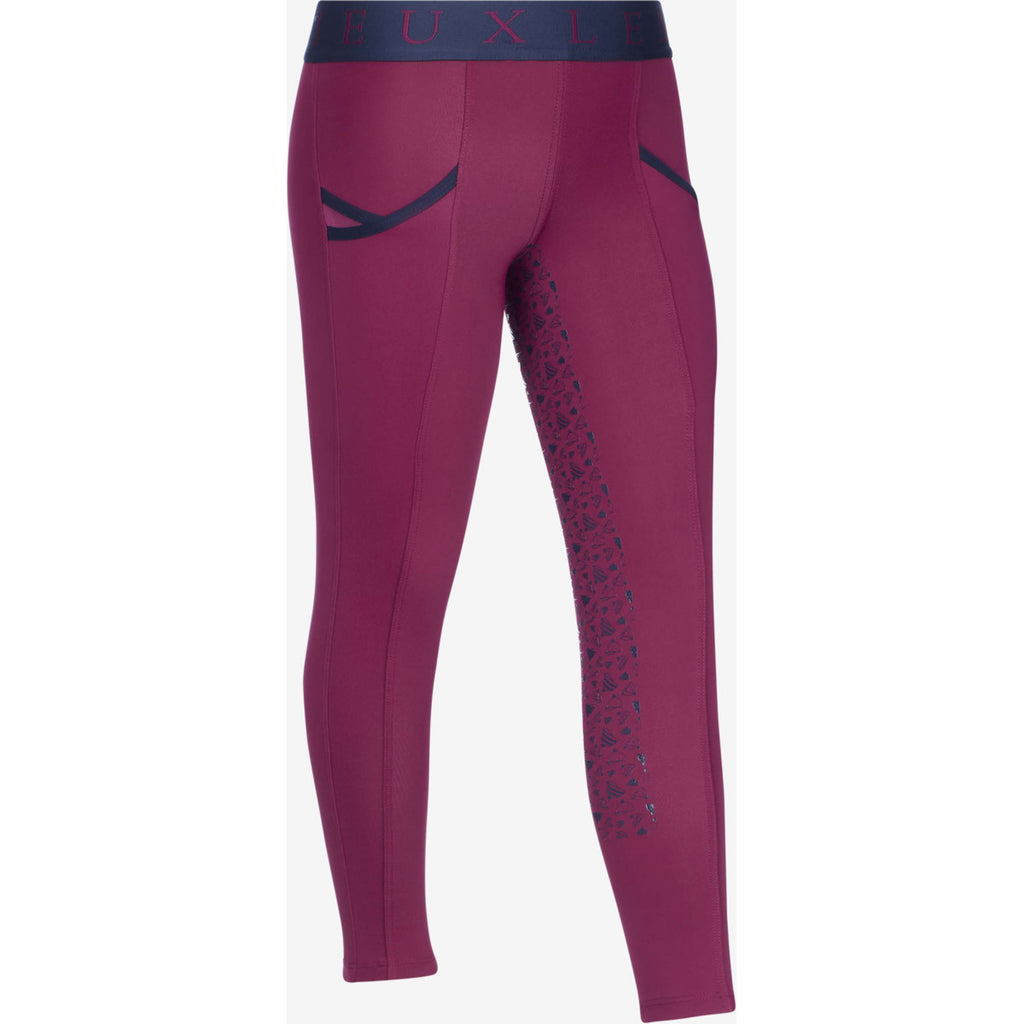 LeMieux Riding Legging Kids Full Grip Blackberry