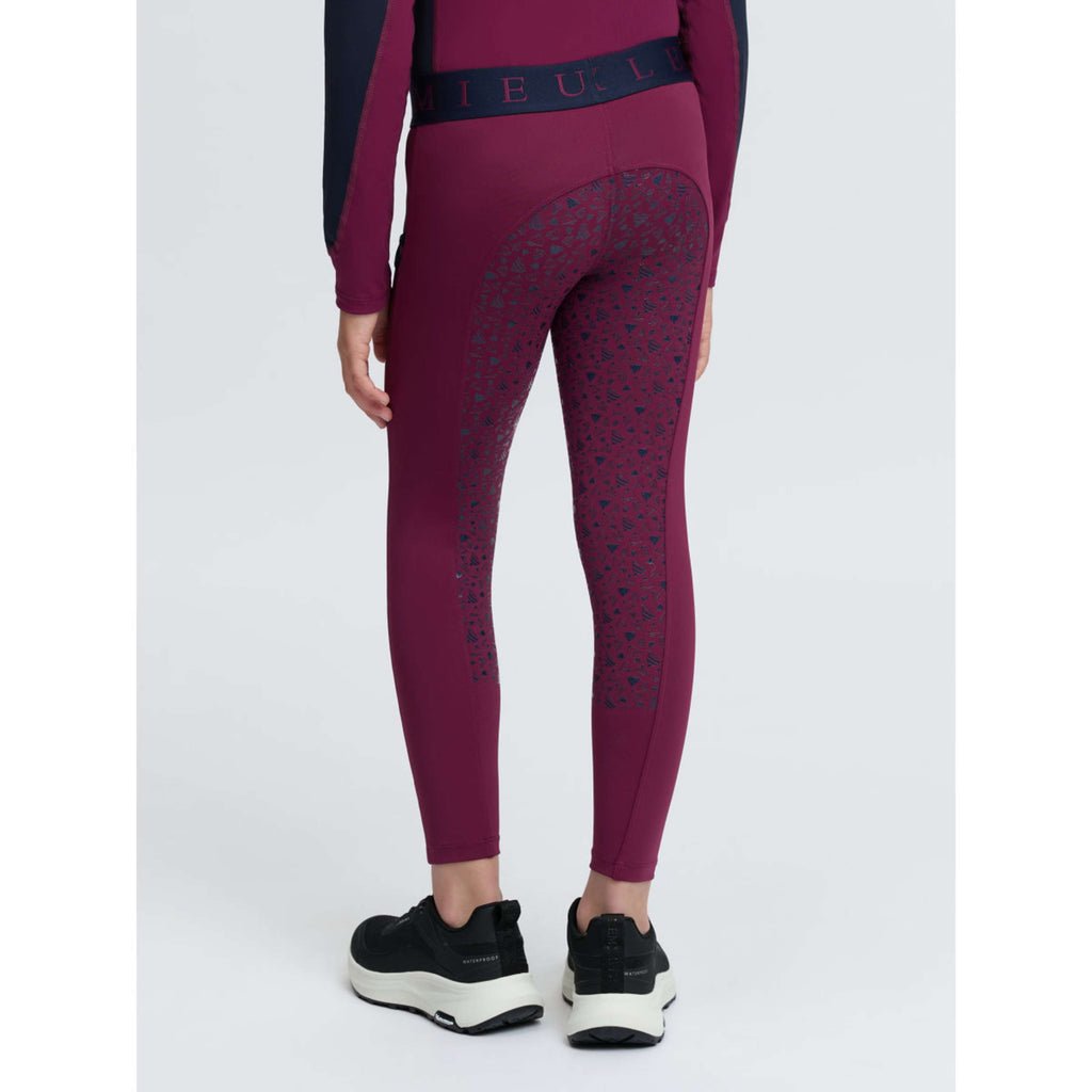 LeMieux Riding Legging Kids Full Grip Blackberry