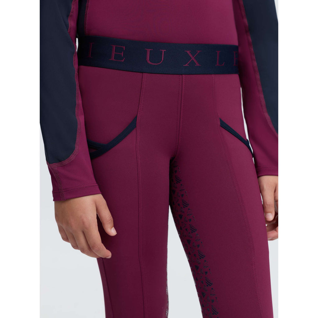 LeMieux Riding Legging Kids Full Grip Blackberry