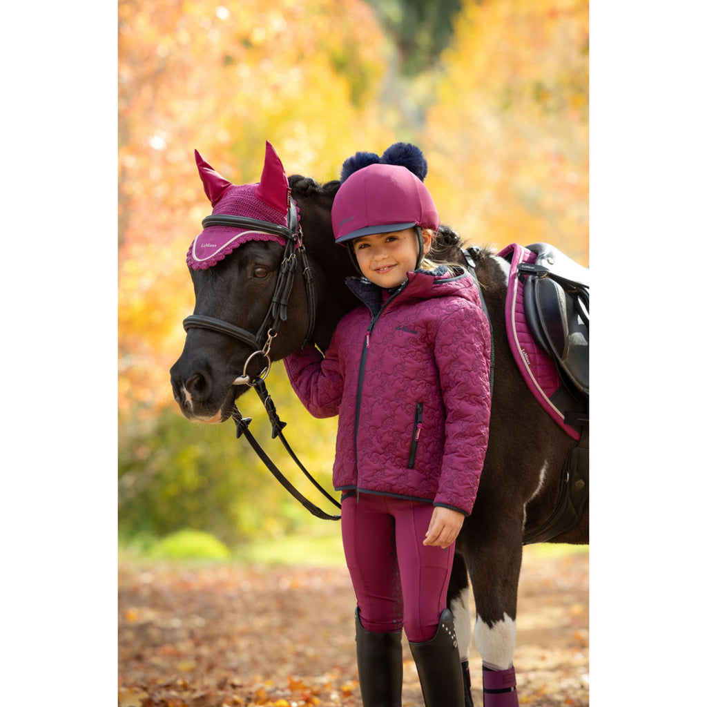LeMieux Jacket Lola Quilted Kids Blackberry