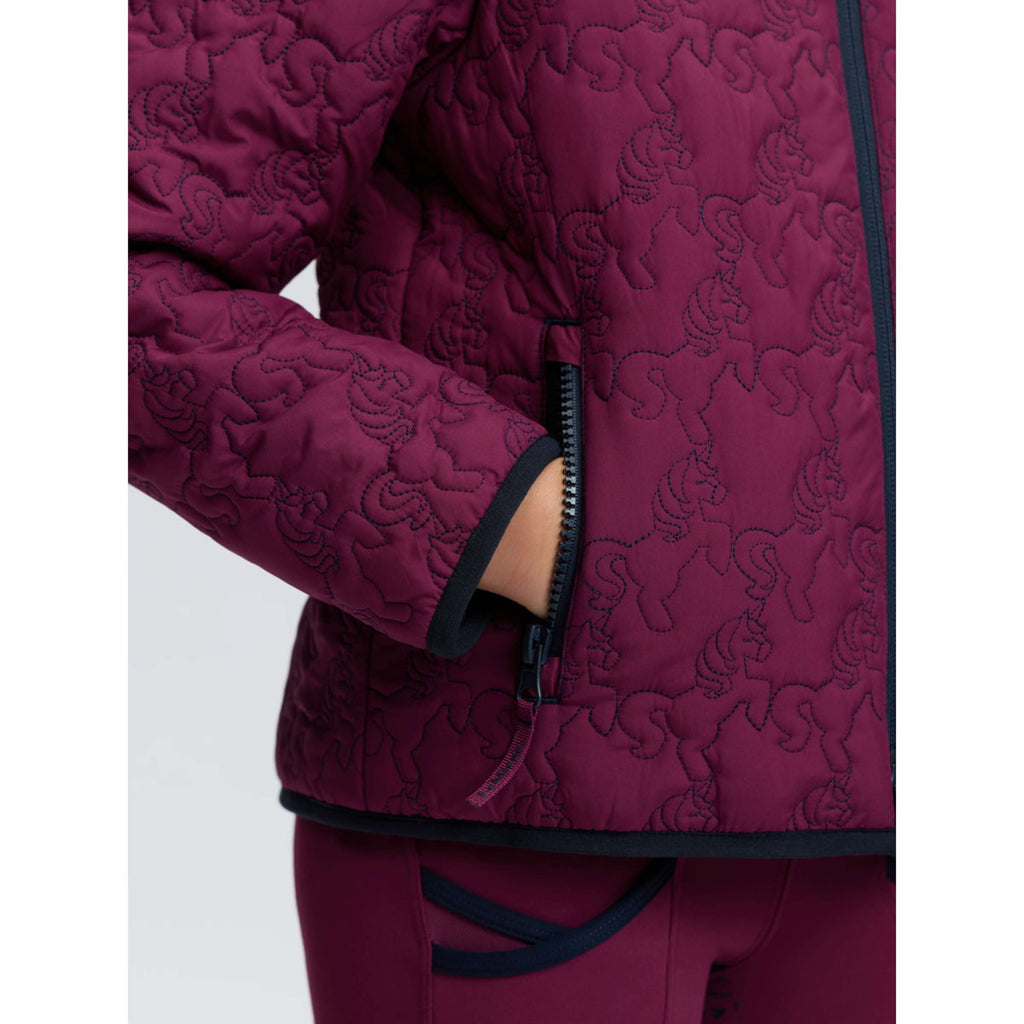 LeMieux Jacket Lola Quilted Kids Blackberry