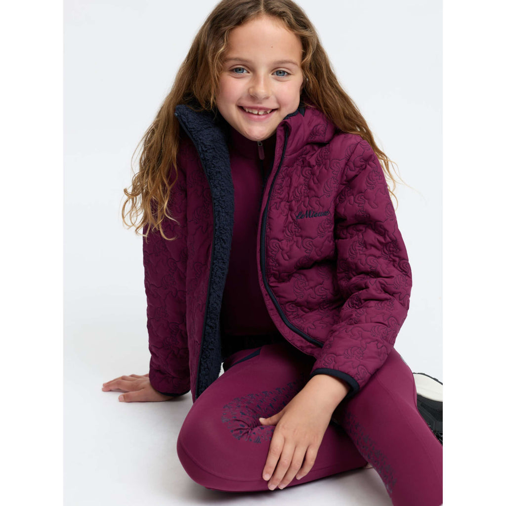 LeMieux Jacket Lola Quilted Kids Blackberry