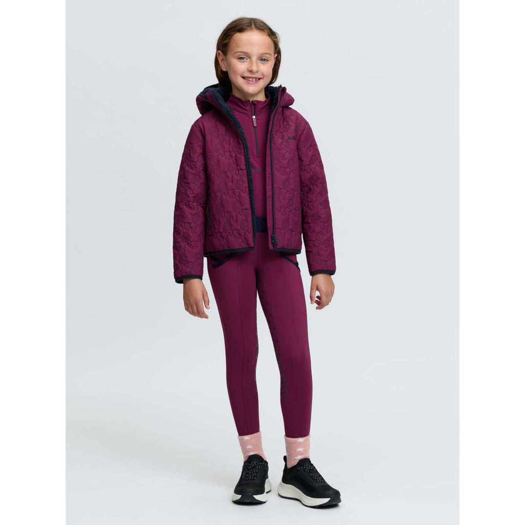 LeMieux Jacket Lola Quilted Kids Blackberry