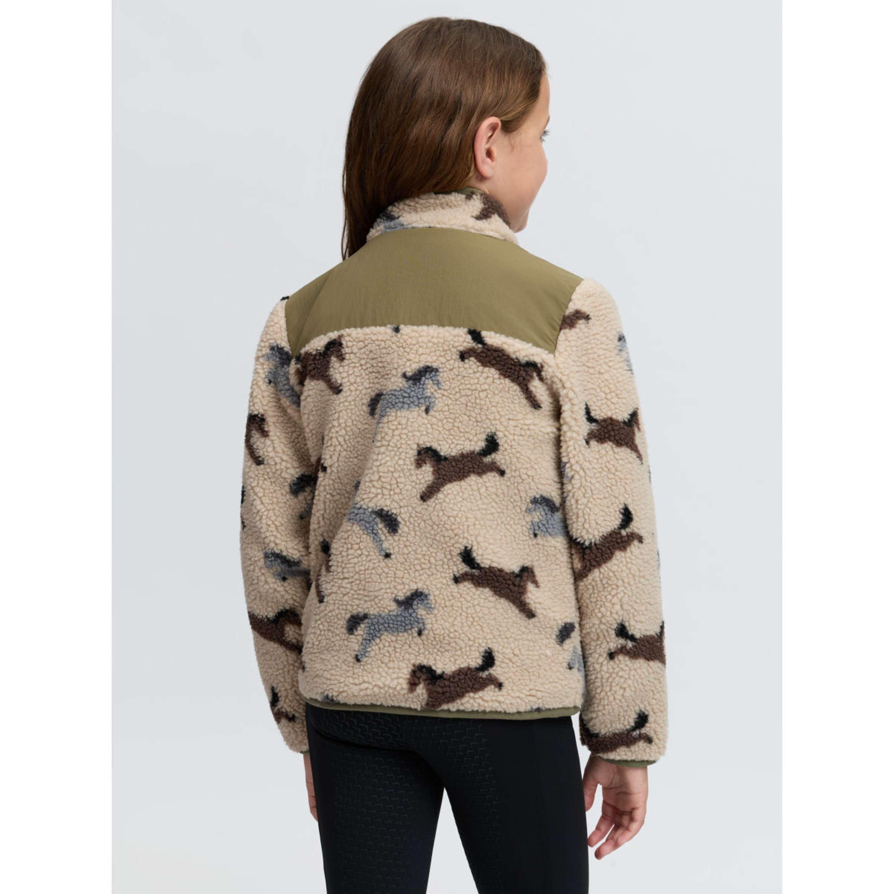 LeMieux Zip-Hoodie Theo Pony Fleece Kids Willow Green