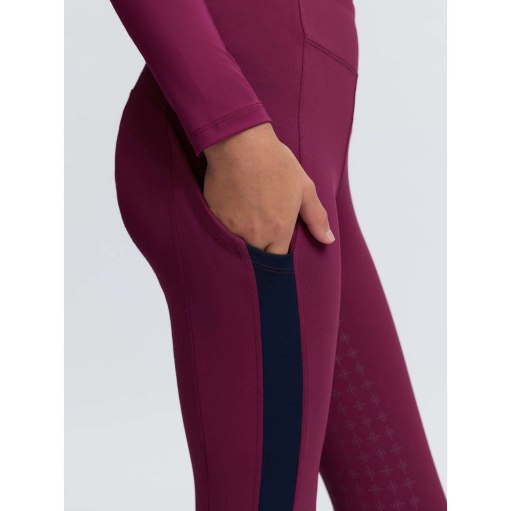 LeMieux Riding Legging Orla Kids Full Grip Blackberry