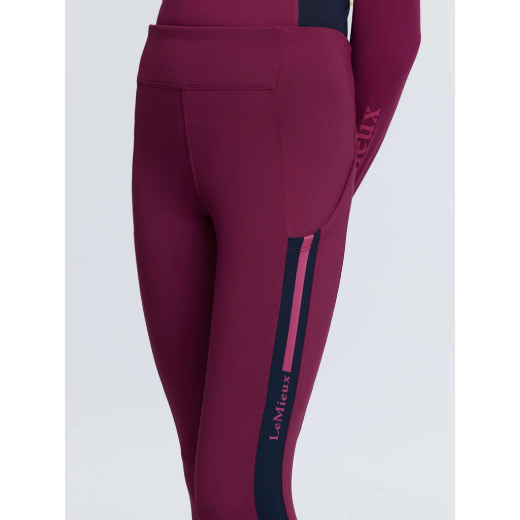 LeMieux Riding Legging Orla Kids Full Grip Blackberry