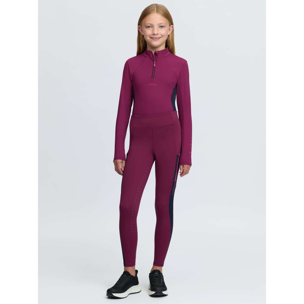 LeMieux Riding Legging Orla Kids Full Grip Blackberry