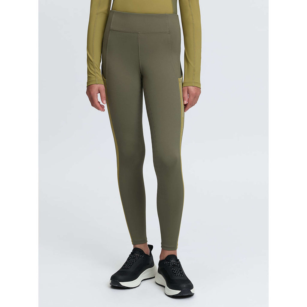 LeMieux Riding Legging Orla Kids Full Grip Willow Green