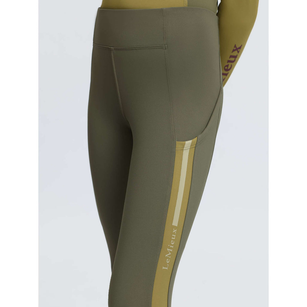 LeMieux Riding Legging Orla Kids Full Grip Willow Green