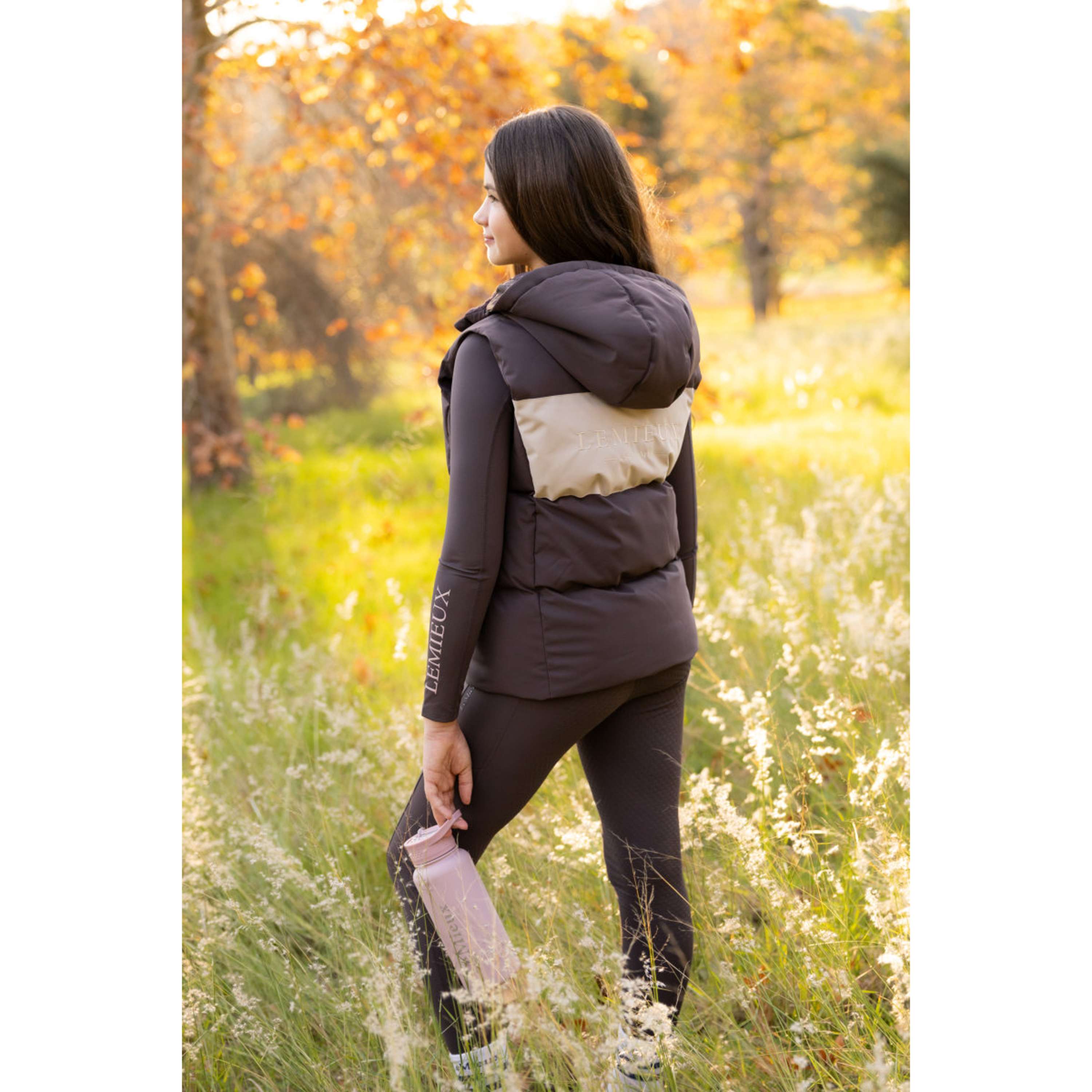 LeMieux Bodywarmer Joey Hooded Kids Cocoa