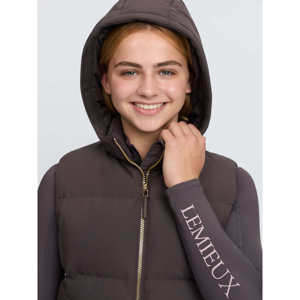 LeMieux Bodywarmer Joey Hooded Kids Cocoa