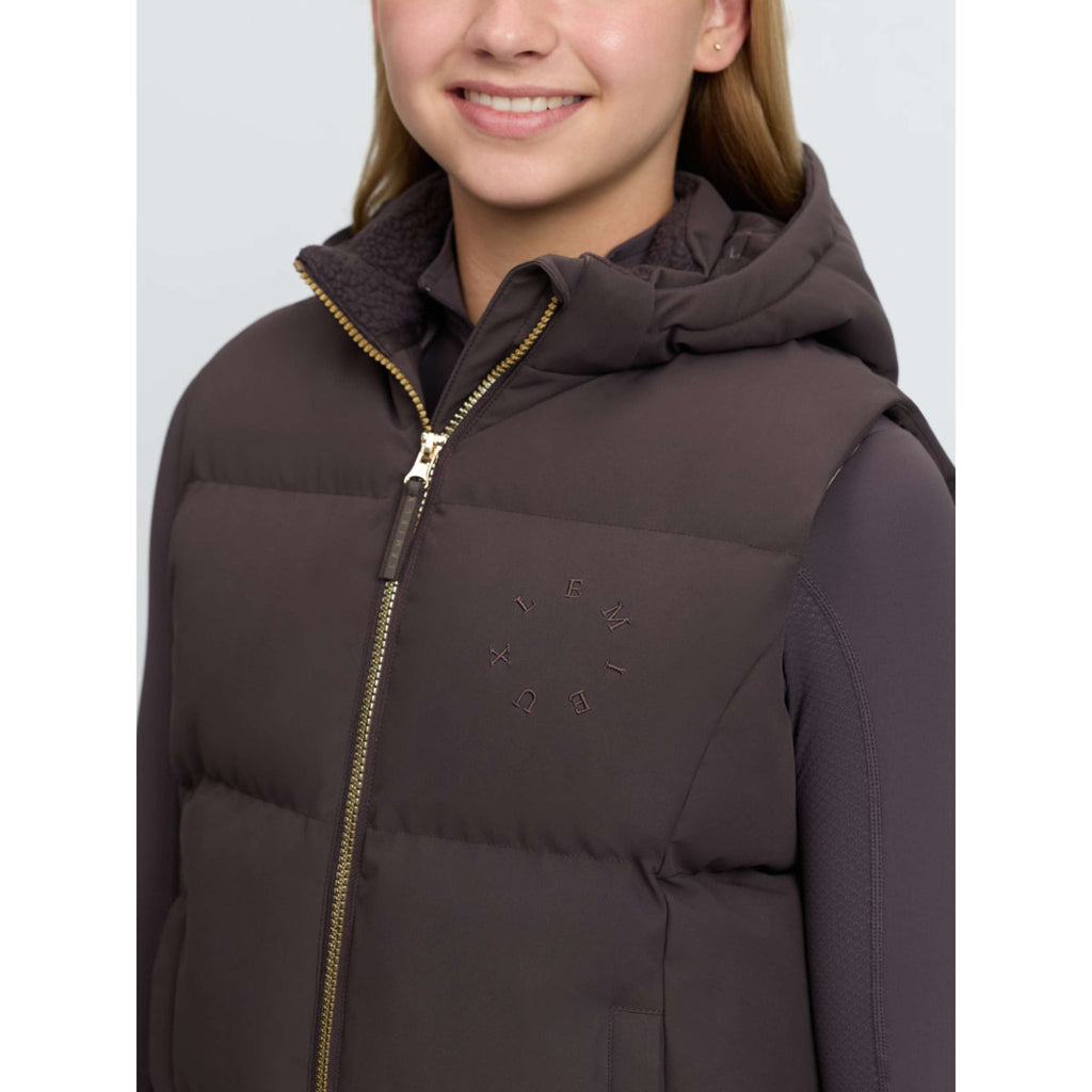 LeMieux Bodywarmer Joey Hooded Kids Cocoa