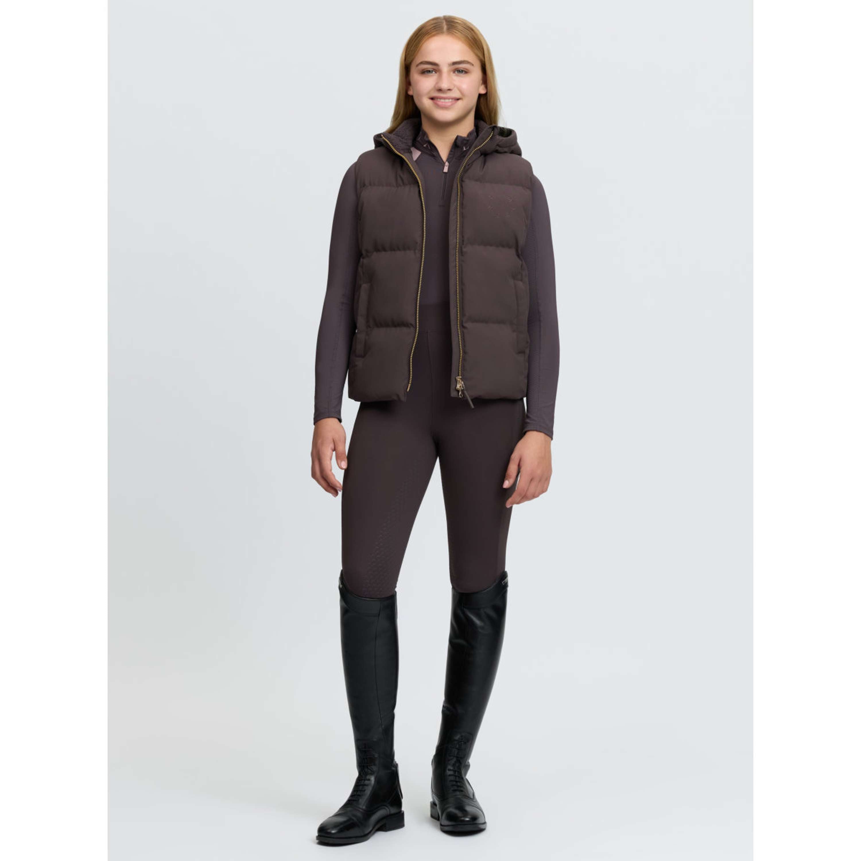 LeMieux Bodywarmer Joey Hooded Kids Cocoa