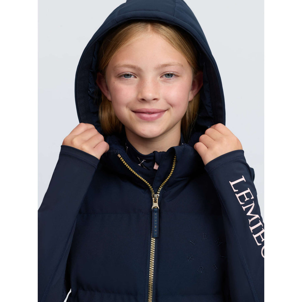 LeMieux Bodywarmer Joey Hooded Kids Navy