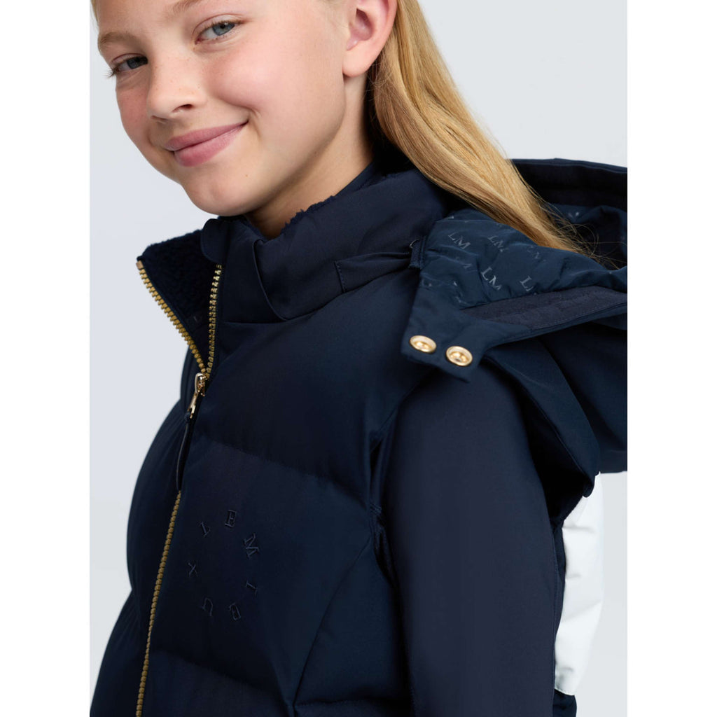 LeMieux Bodywarmer Joey Hooded Kids Navy
