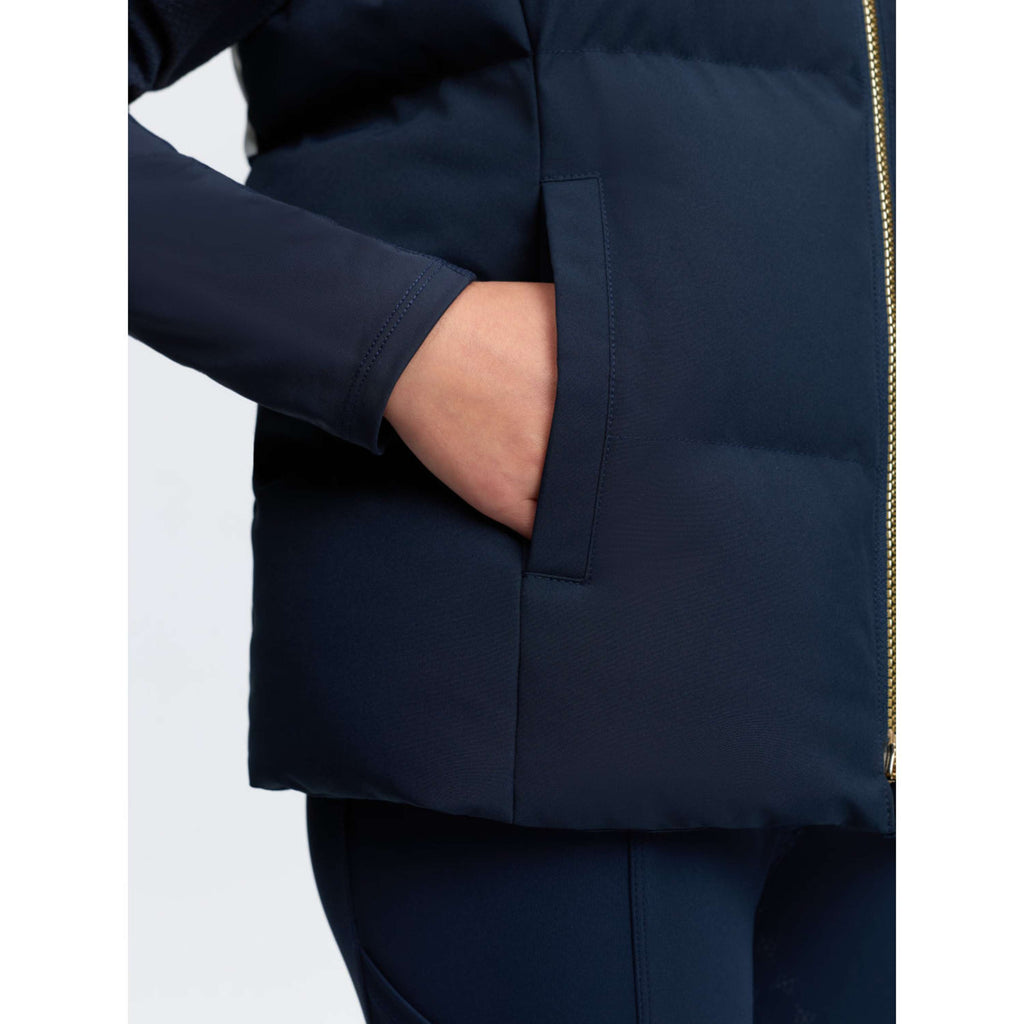 LeMieux Bodywarmer Joey Hooded Kids Navy