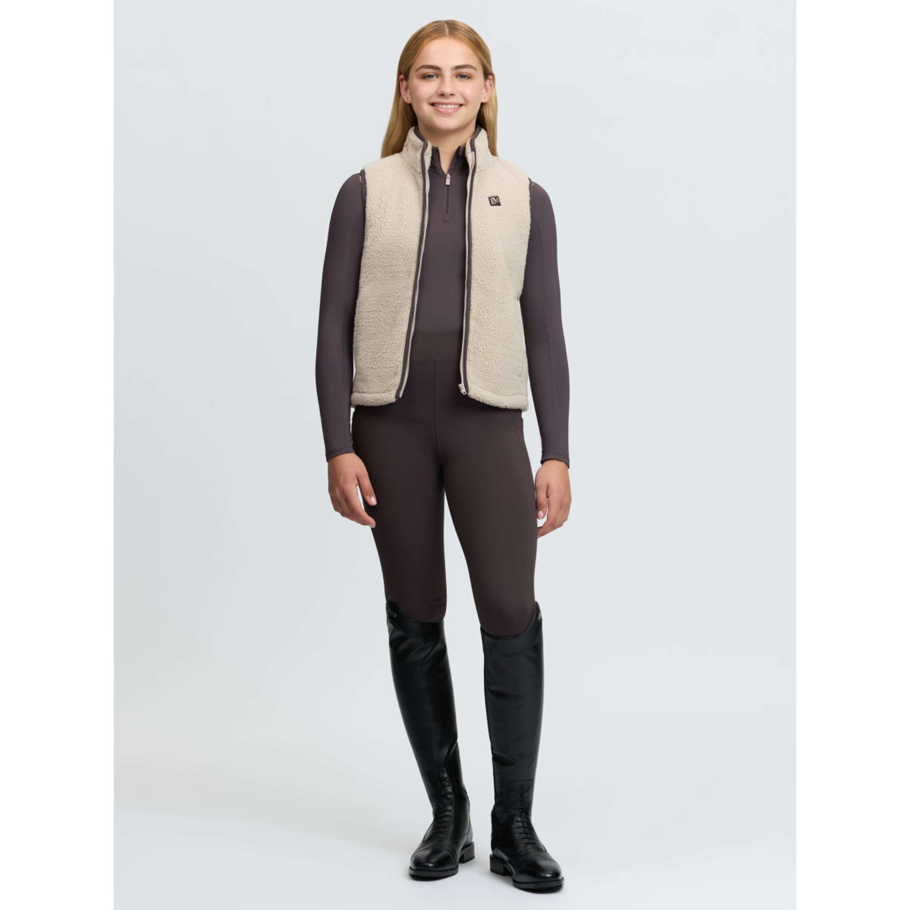 LeMieux Bodywarmer Trinity Teddy Kids Stone