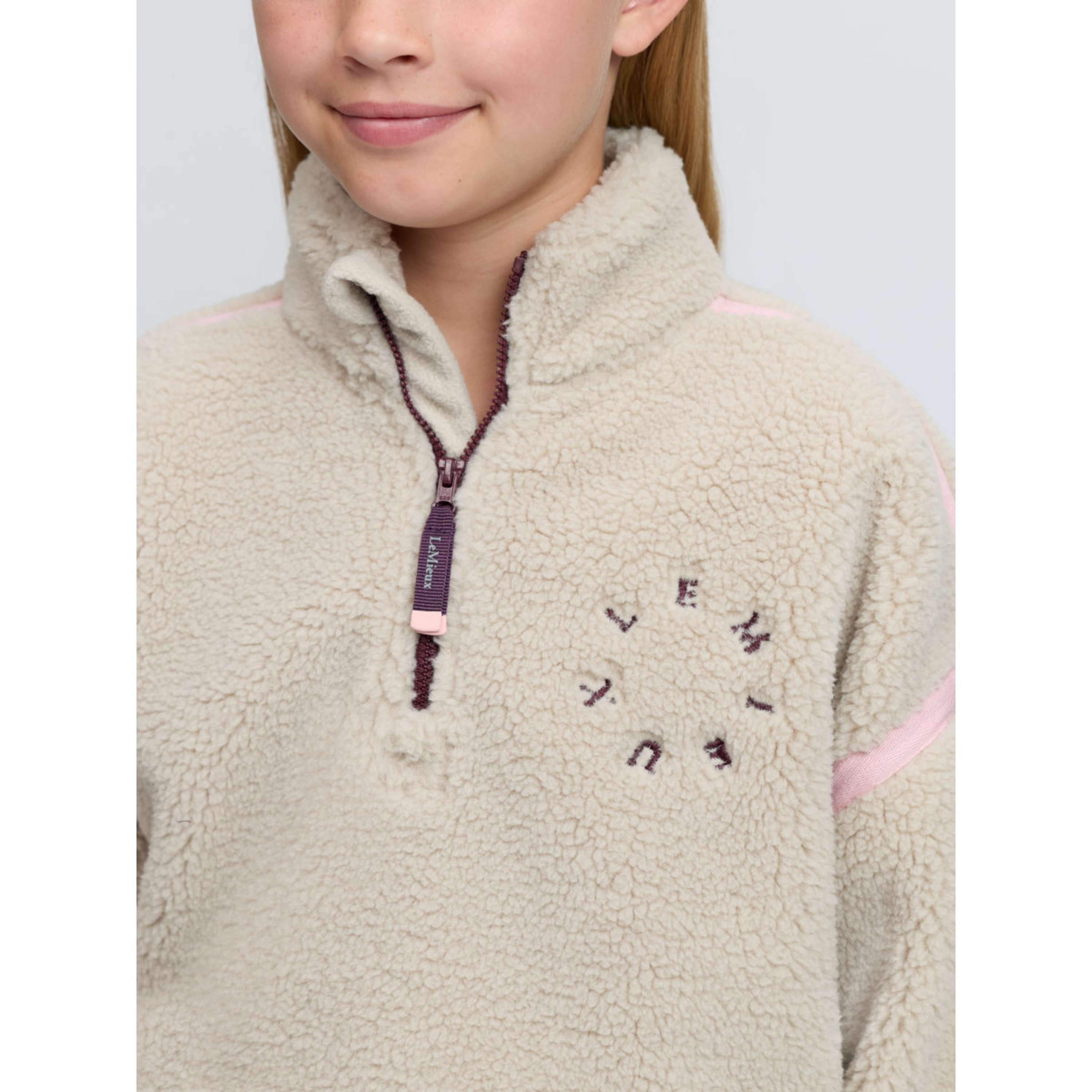 LeMieux Sweater Jody Teddy Fleece Kids Stone