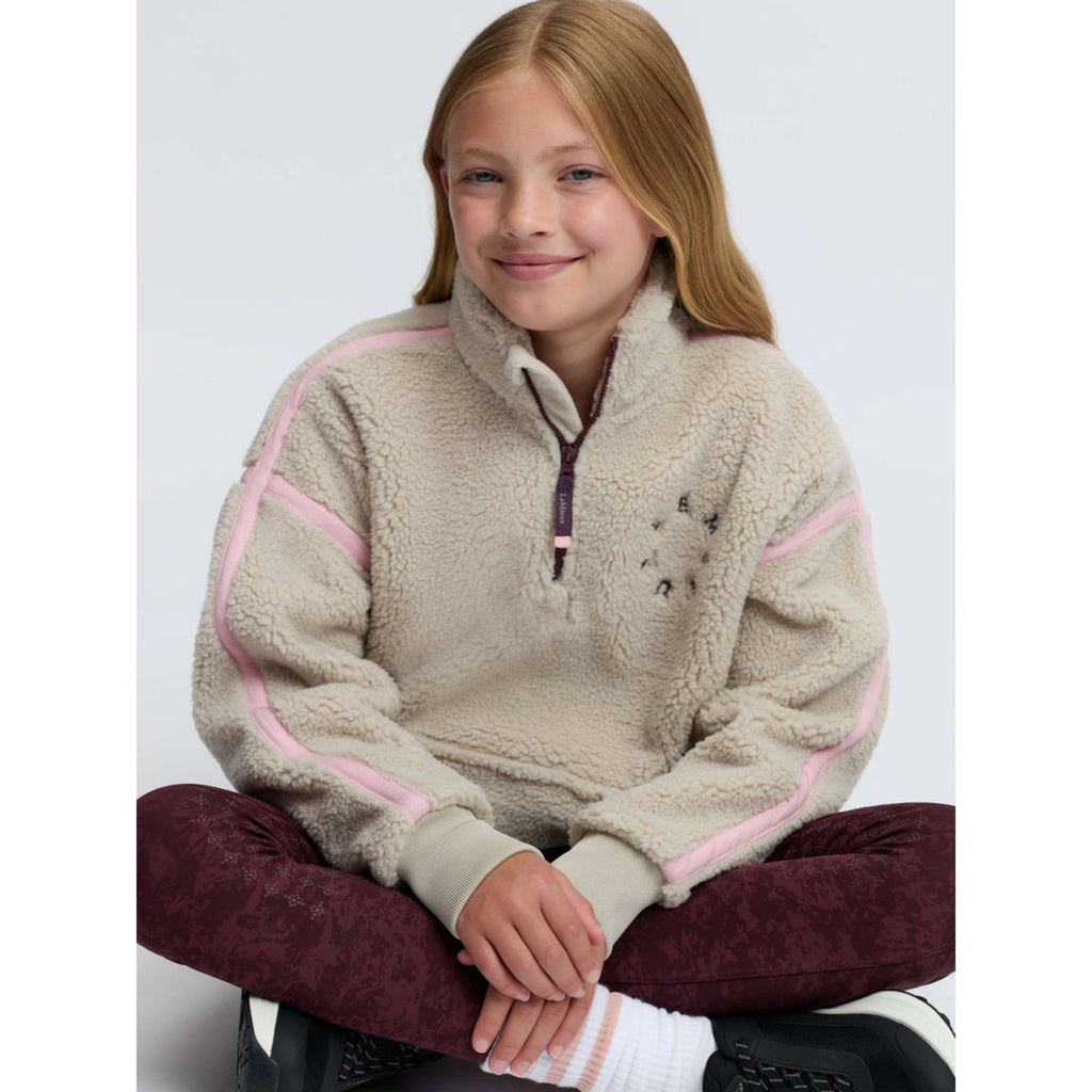 LeMieux Sweater Jody Teddy Fleece Kids Stone