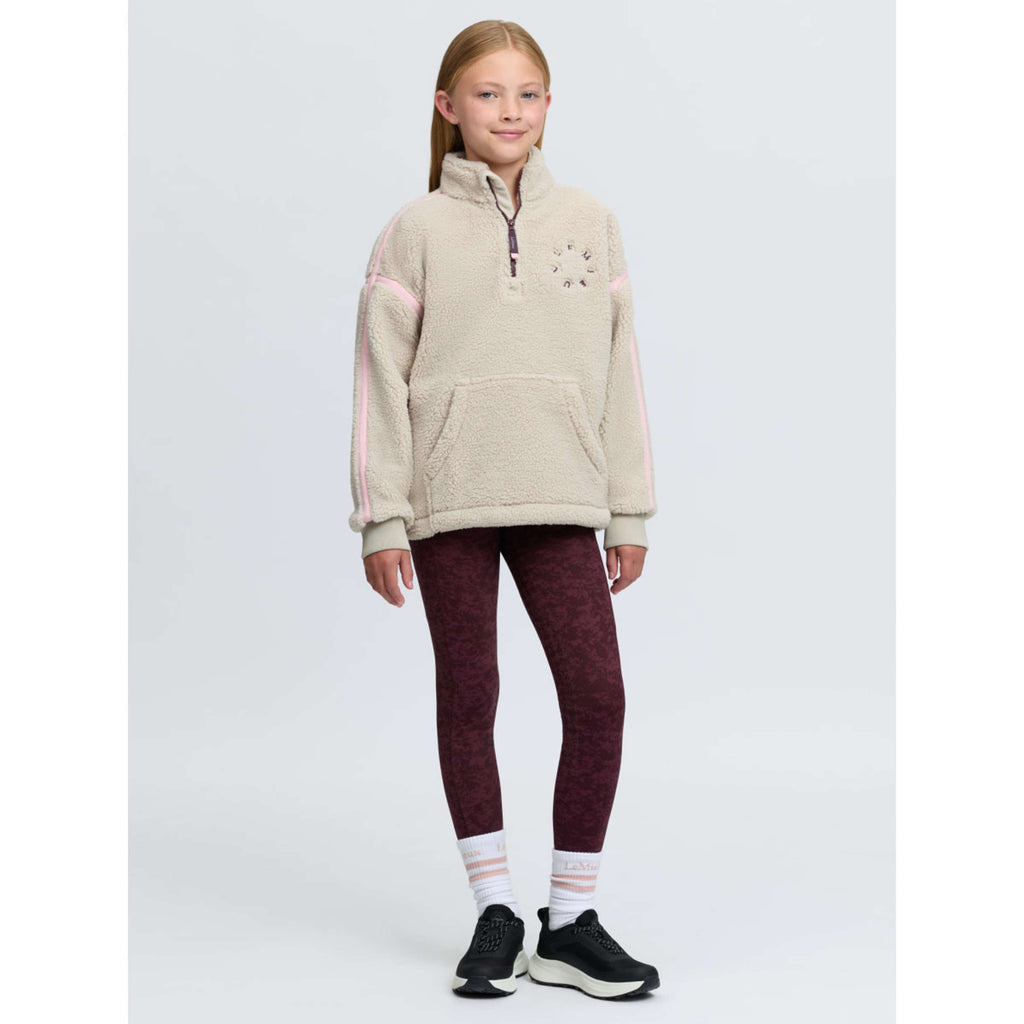 LeMieux Sweater Jody Teddy Fleece Kids Stone