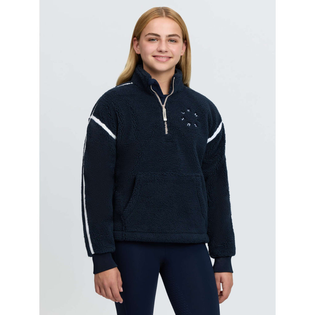 LeMieux Sweater Jody Teddy Fleece Kids Navy