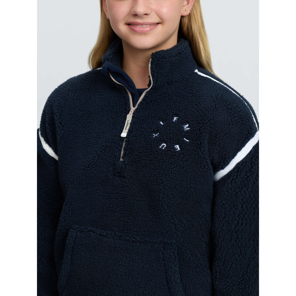 LeMieux Sweater Jody Teddy Fleece Kids Navy