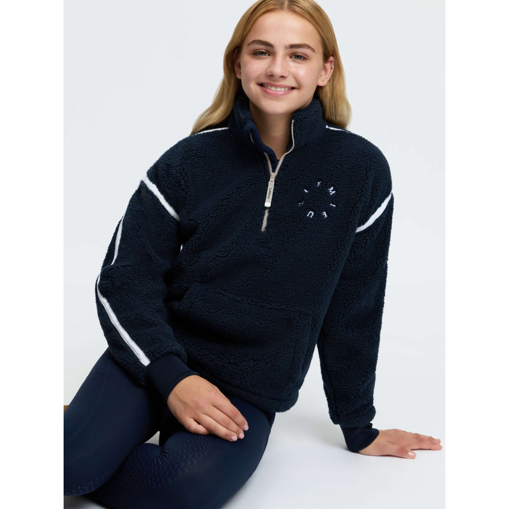 LeMieux Sweater Jody Teddy Fleece Kids Navy