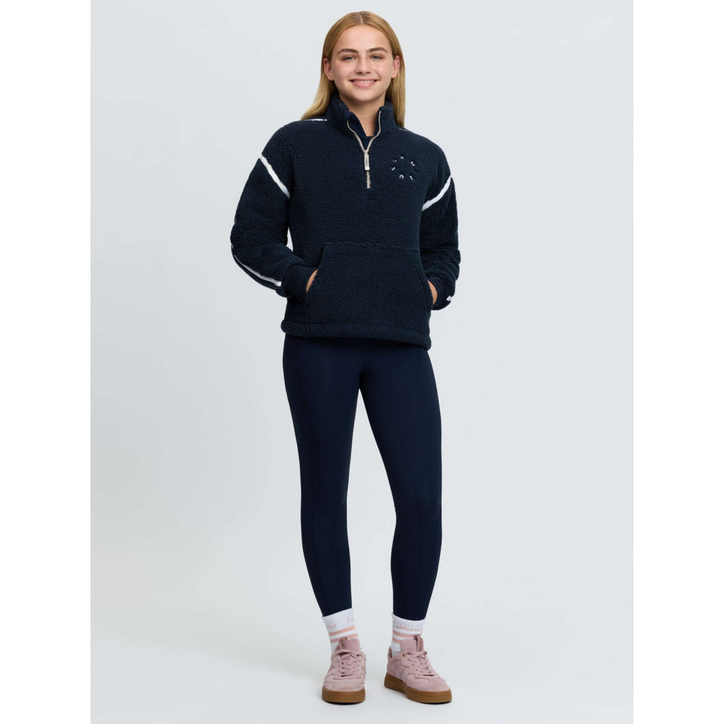LeMieux Sweater Jody Teddy Fleece Kids Navy