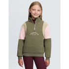 LeMieux Sweater Viola Quarter Zip Kids Willow Green