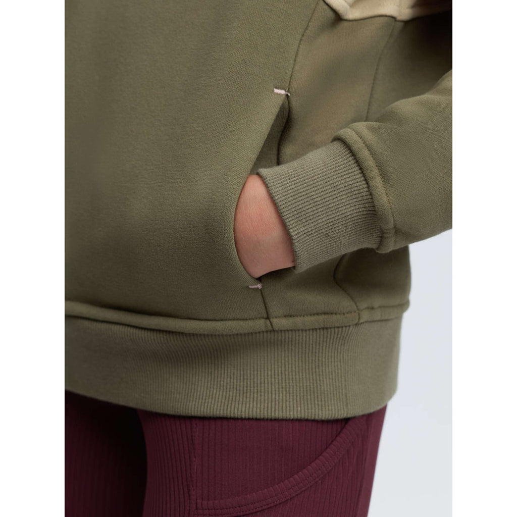LeMieux Sweater Viola Quarter Zip Kids Willow Green