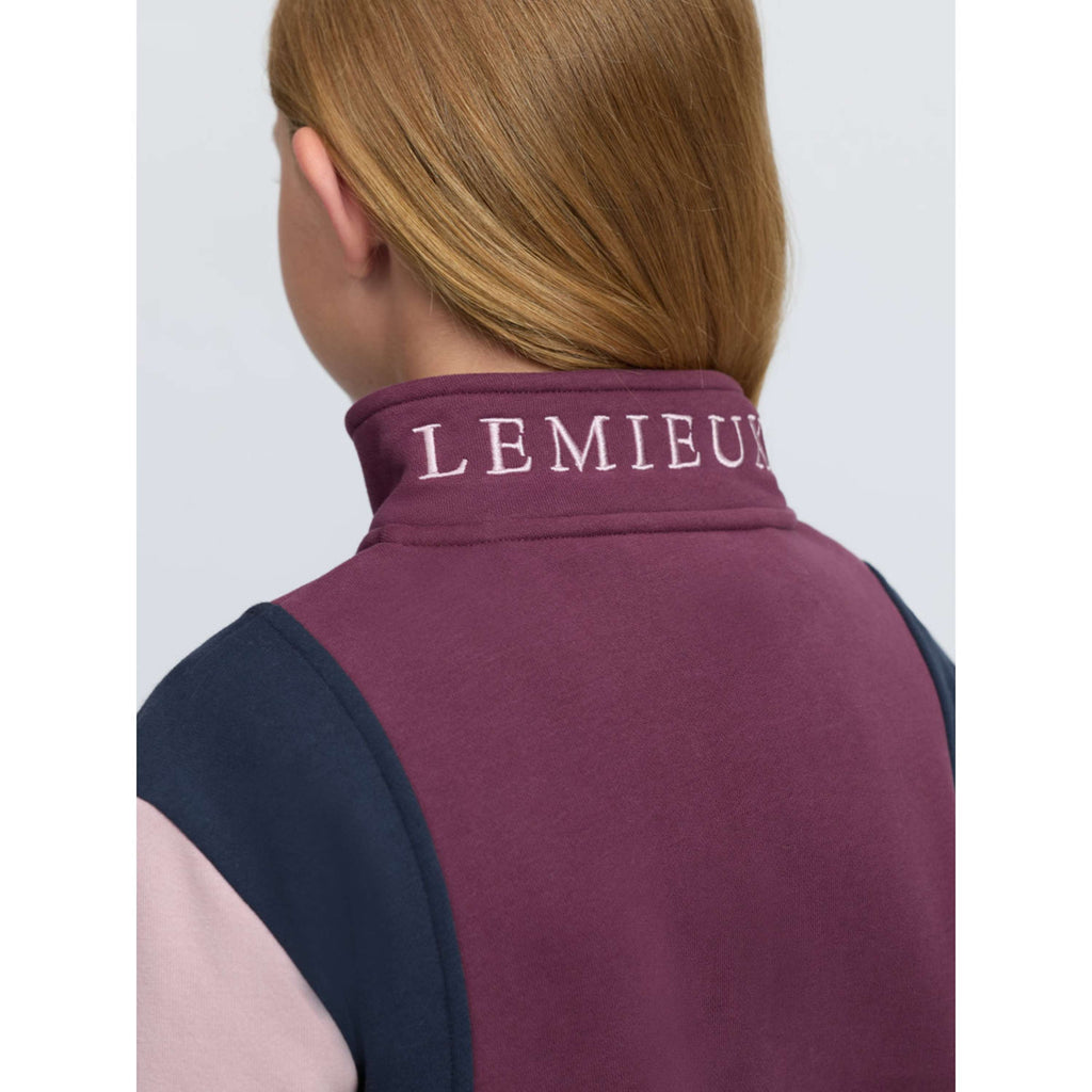 LeMieux Sweater Viola Quarter Zip Kids Bramble
