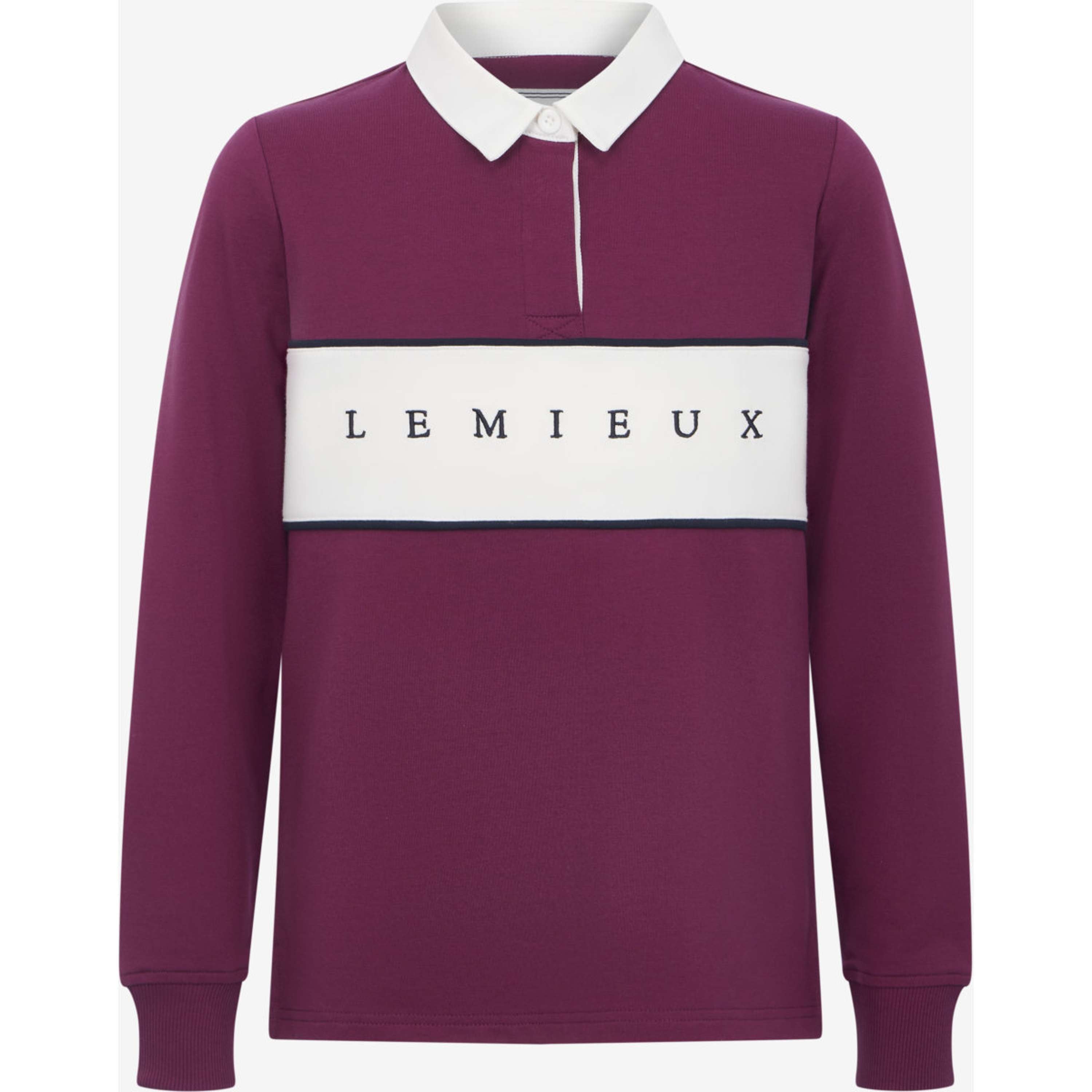 LeMieux Shirt Riley Rugby Kids Long Sleeves Blackberry