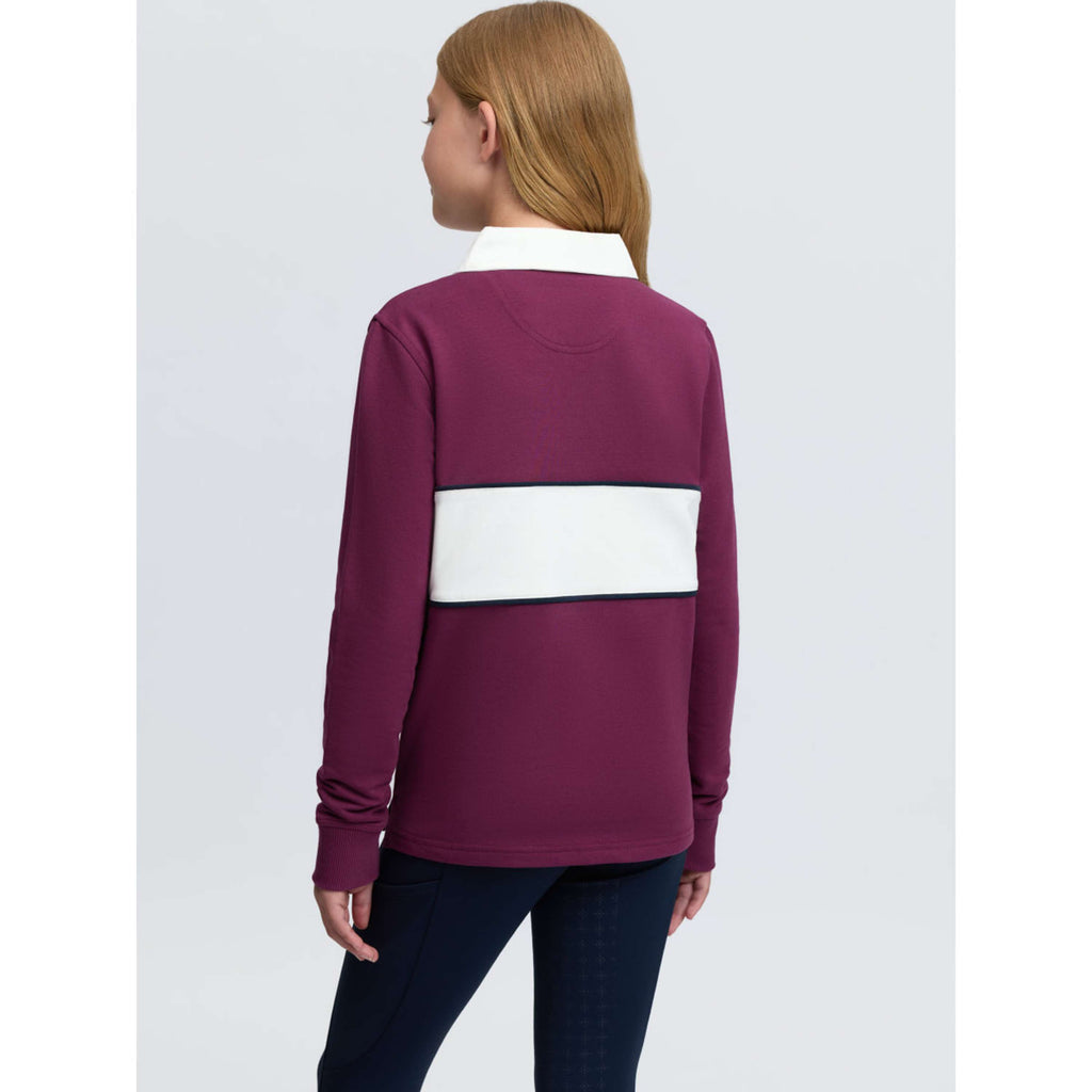 LeMieux Shirt Riley Rugby Kids Long Sleeves Blackberry