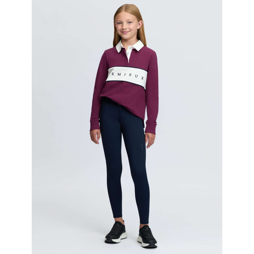 LeMieux Shirt Riley Rugby Kids Long Sleeves Blackberry