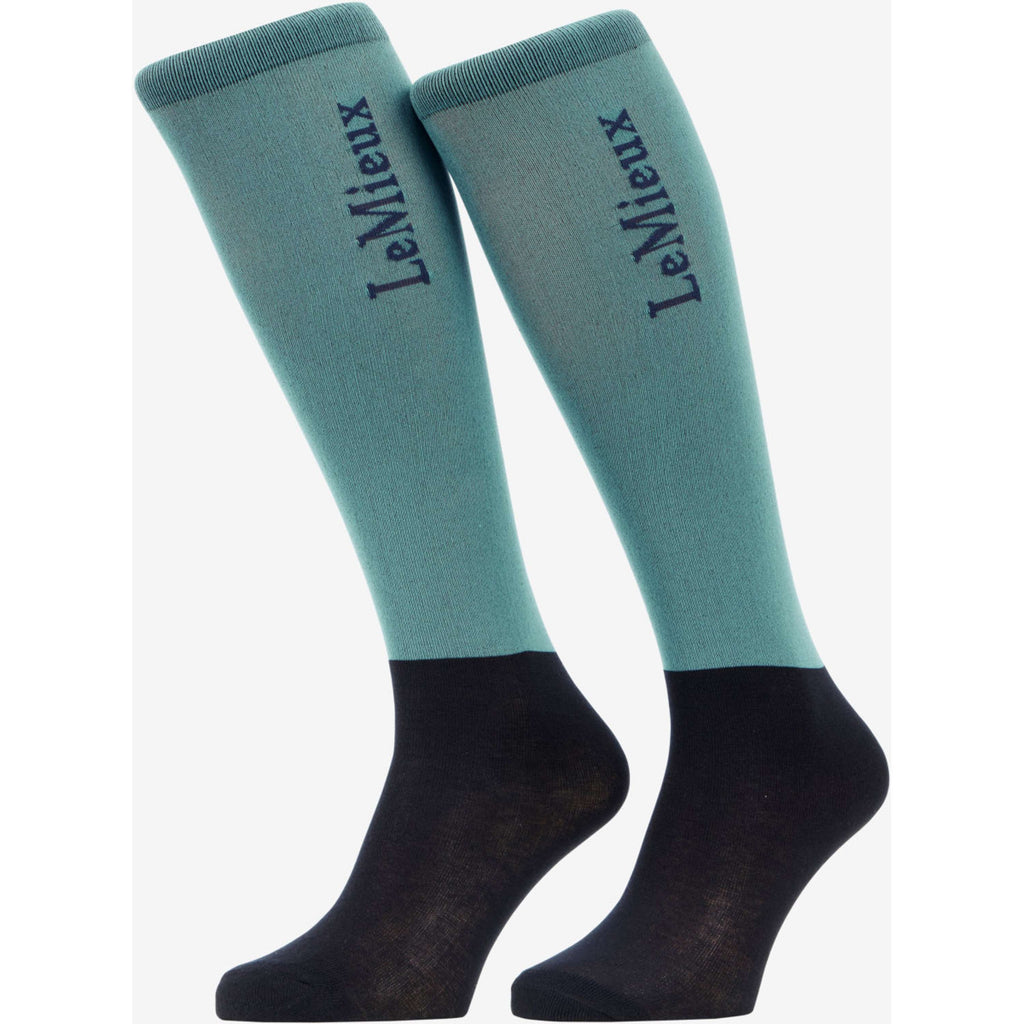 LeMieux Riding Socks Competition 2-pack Aloe