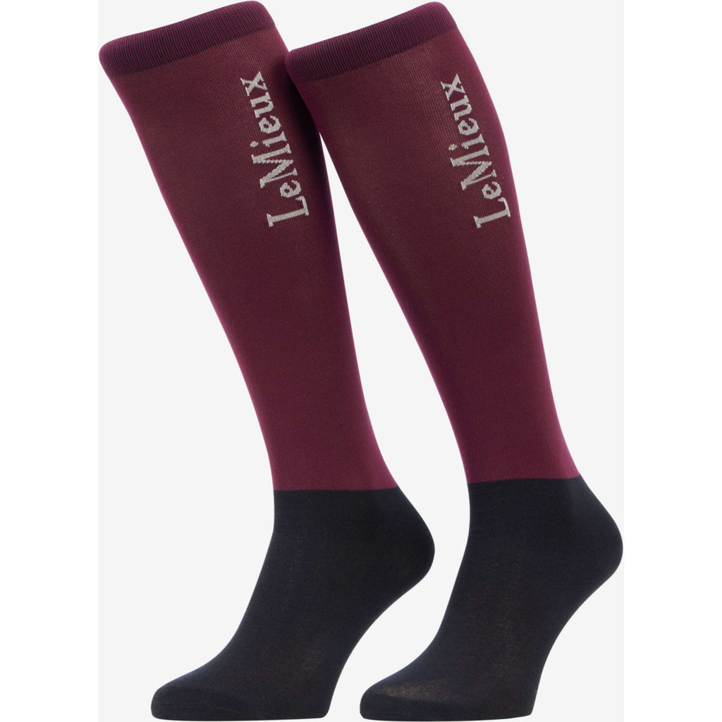LeMieux Riding Socks Competition 2-pack Blackberry
