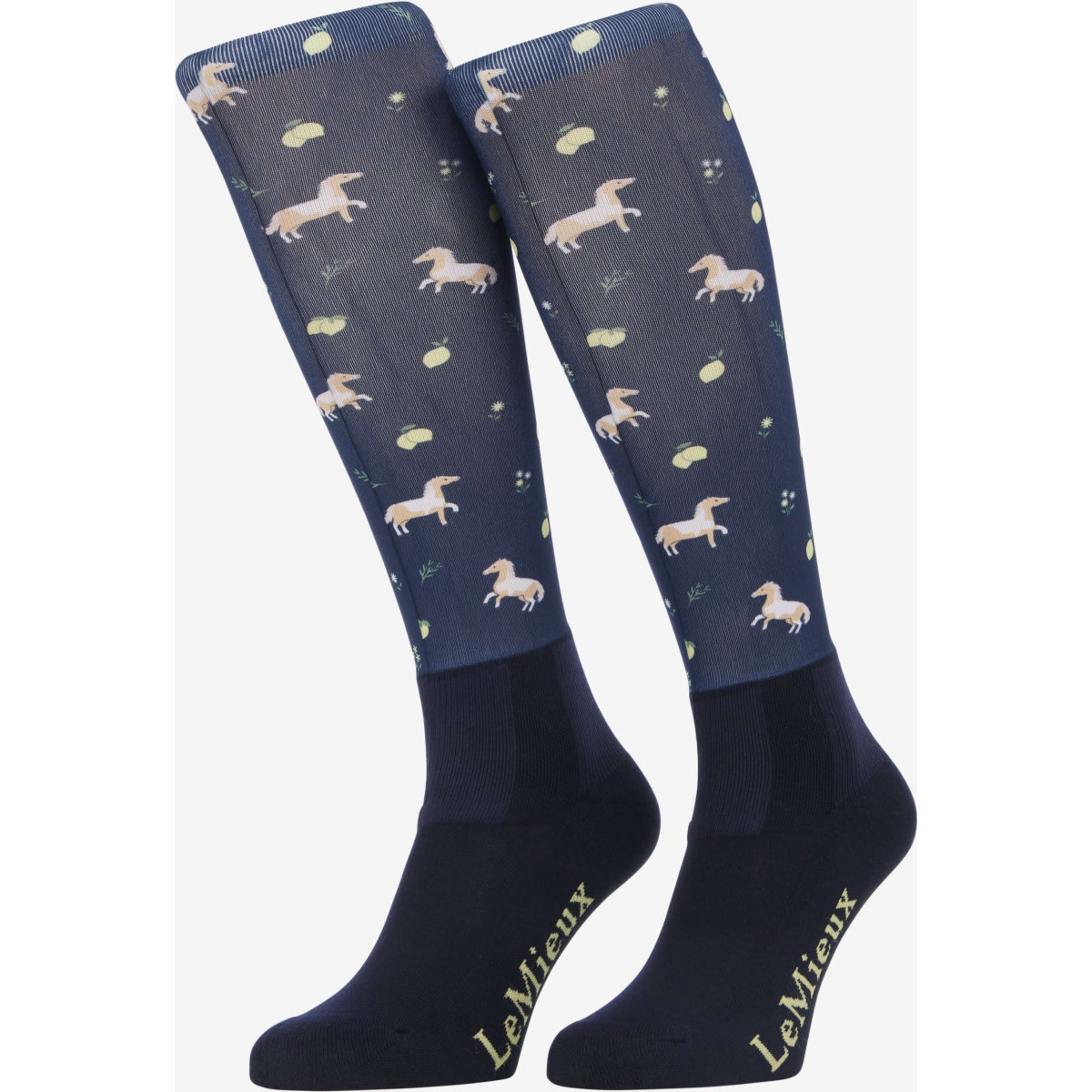 LeMieux Riding Socks Footsie Navy