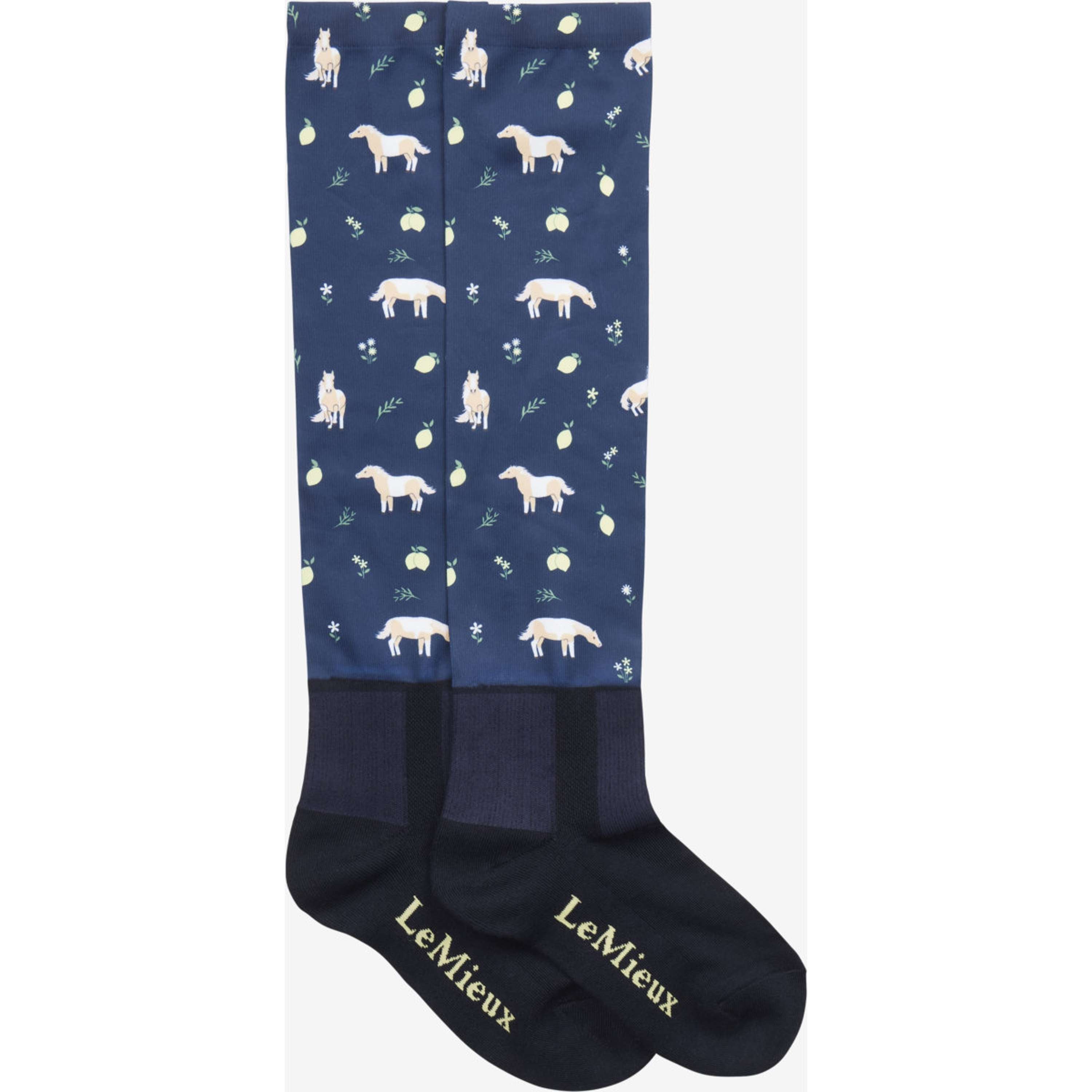 LeMieux Riding Socks Footsie Navy