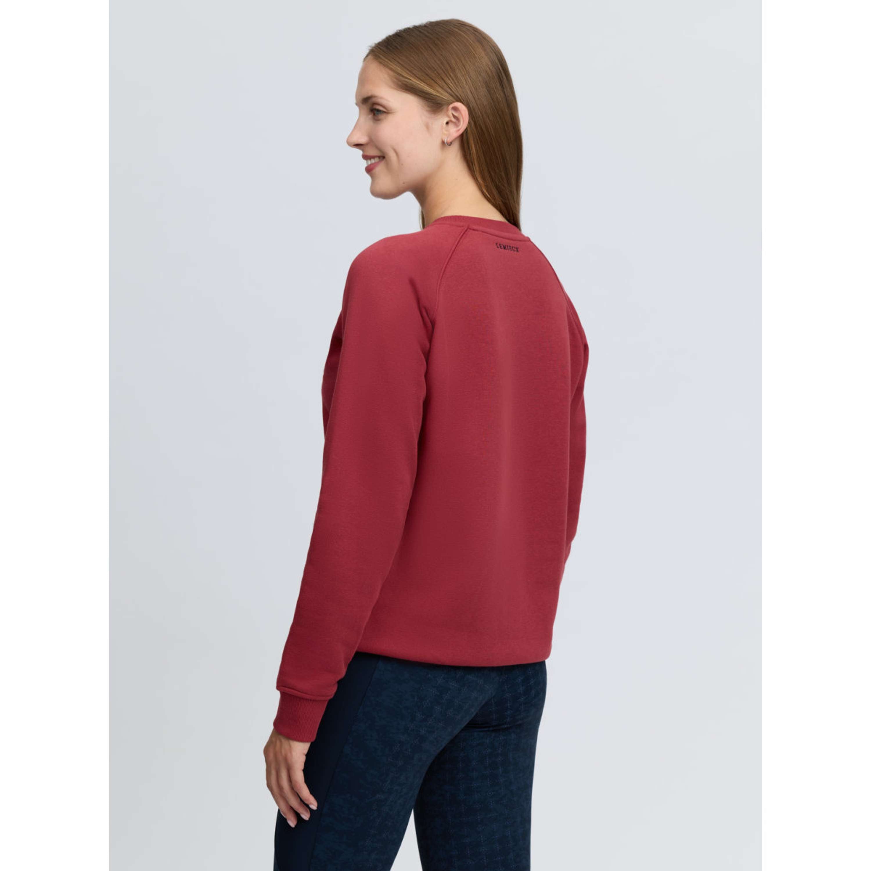 LeMieux Sweater Vida Varsity Crew Neck Russet